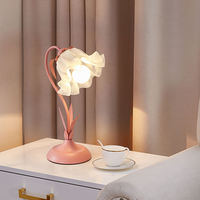 SIMIG Style Européen Chevet Romantique Chaud et Élégant Décoration Fleur Forme Chambre Lampe De Table