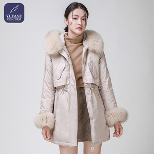 YuFan Nouveau Design Femmes <span class=keywords><strong>Canada</strong></span> Style <span class=keywords><strong>Parka</strong></span> Lady Down Jacket Épais Extérieur Manteau D'hiver pour Dame - Product Image 1
