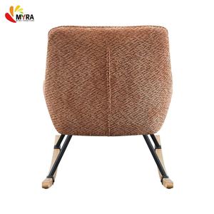 Modern Compact Nursery <strong>Glider</strong> Rocker with Cozy Upholstered Baby Chair for Nursery or Living Room - Product Image 2
