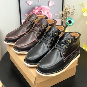 Chaussures d'hiver chaudes en fourrure pour hommes, bottes en peau de mouton, légères, imperméables, à la cheville - Product Image 3