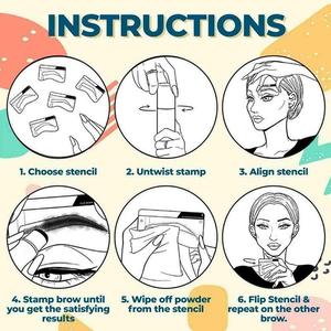 ชุดสร้างตราประทับคิ้วขั้นตอนเดียวแบบมืออาชีพกันน้ำที่ละเอียดอ่อนรูปทรงคิ้วที่ไม่ซ้ำใครแบบแฟชั่น - Product Image 5