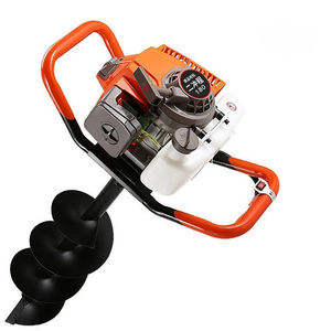 Taladro de tierra de gasolina de 2 tiempos de acero inoxidable, 52CC, excavadora de agujeros de potencia de alto par para plantación de árboles y jardinería - Product Image 4