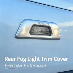 Premium Stainless Steel Polished Modern Tail Light Cover Trim RX300 450hL Rear Trunk Tailgate Decor Exterior Mod <b>Lamp</b> - Product Image 3