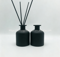 Diffuseur d'aromathérapie en verre rond, flacon vide pour huiles essentielles et parfums d'intérieur, sans flamme, pour senteurs florales