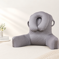 Lesekissen mit Nacken- und Rückenstütze, ergonomisches Polyester-Hohlfaserkissen zum Sitzen, Fernsehen, Spielen und Entspannen