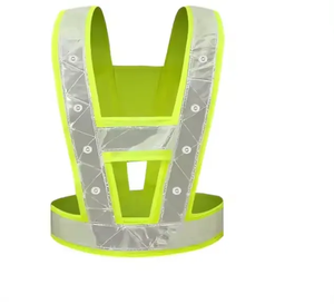 <span class=keywords><strong>Gilet</strong></span> de sécurité réfléchissant élastique professionnel à LED clignotantes réglables pour vélo et ceintures de course - Product Image 1