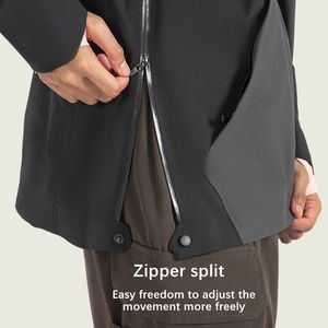 Xsunwing unisexe femmes mode extérieur imperméable coupe-vent à capuche veste de pluie chaud Hardshell vestes avec poches WDQ056 - Product Image 6