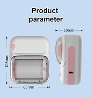 Printer Label Termal Mini B3 Portabel Nirkabel Pembuat Stiker Kertas Label 1200mAh Dapat Diisi Ulang 200DPI