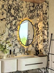 豪华厨房台面 & 特色墙壁大理石角砾岩梦幻石与紫金工厂卡拉卡塔中提琴板 - Product Image 2