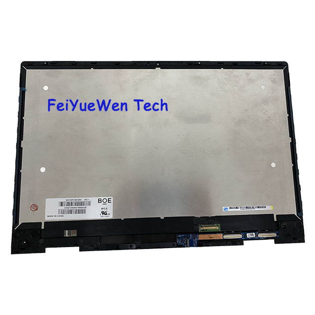 15.6 FHD for HP Envy X360 15-DR 15M-DR 15M-DR0012DX LCD Touch Screen Assembly Replacement with Silver Bezel with Digitizer Board