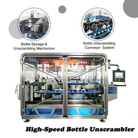 Désaggrègeur de bouteilles automatique 6000-12000 BPH anti-blocage pour bouteilles rondes 20-100 mm, trieuse de bouteilles automatique, machine de tri haute vitesse