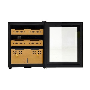 Armoire à cigares compacte grande capacité en cèdre espagnol et acier inoxydable, refroidissement par compresseur monozone, éclairage LED, électronique - Product Image 5