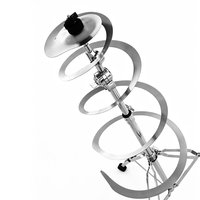 New Arrival Professional Silver Mosquito Coil China Cymbal Spiral Wave Silent Crash Durable Alloy Percussion Instrument Quiet