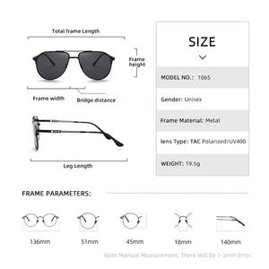 Lunettes de soleil unisexes de style pilote, monture complète, verres TAC, protection UV400, style aviateur en métal doré et noir pour hommes et femmes - Product Image 4