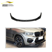 Séparateur de lèvre de pare-chocs avant en fibre de carbone JCsportline pour BMW F97 X3 M F98 X4 M 2019-2021