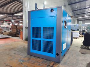 Compresseur d'air à vis à Double étage, fabriqué en chine, 22kw, 37kw, 45kw, 55kw, deux étages, 30hp, 50 60, 75hp, 10 bars, vitesse variable - Product Image 2