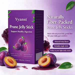 Bâtonnets de gelée de pruneaux à marque privée OEM/ODM, fibres de fruits naturelles, 10 bâtonnets par boîte, favorisent la santé digestive et le bien-être intestinal des adultes - Product Image 5