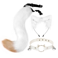 Mode fausse fourrure pince à cheveux oreilles de renard adulte érotique jeu de rôle queue de fourrure de renard avec ceinture réglable pour Cosplay