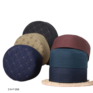 หมวกแก๊ปทรงหัวกะโหลกผ้าฝ้ายถักเนื้อนุ่มสำหรับมุสลิมผู้ชาย zaf หมวกแก๊ปมุสลิมนามาซมุสลิมคุณภาพสูงสวมใส่ได้ทุกวันหมวกอิสลามสำหรับผู้ชาย - Product Image 4