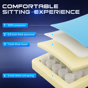 Ajunion Chơi Game Ghế 300lbs Nhiệm Vụ Nặng Nề Ghế Máy Tính Độc Lập Mùa Xuân Hệ Thống Racing Ghế Chống võng PC Ghế Bền Khung - Product Image 6