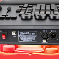 JIUAN MA2 Komut Kanalı Profesyonel Sahne Aydınlatma Konsolu Kontrol Cihazı, DMX512 RGB Aydınlatma 2048 Parametre 512W Maksimum Yük