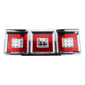 Piezas de Sistema de Iluminación para Camiones de Alta Calidad, Luces Traseras LED Triples Electrochapadas de 24 V, Universales para ISUZU, HINO, NISSAN y FUSO - Product Image 1
