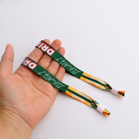 Bracelet promotionnel personnalisé en polyester pour événements et festivals avec logo, bracelet de poignet, cadeau d'entrée VIP
