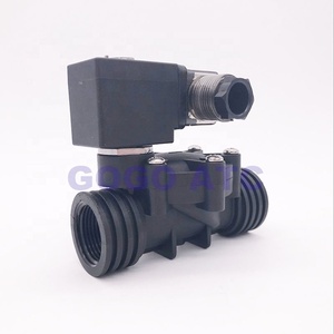 双向塑料电磁阀NBR/EPDM/FKM 1/<span class=keywords><strong>2</strong></span> "3/4 1英寸节流孔15/20/25毫米正常关闭PP-15/20/25水阀10bar 220V - Product Image 5