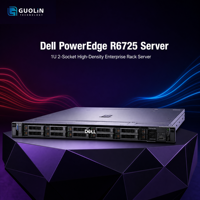 Komputasi Berkinerja Tinggi Dell PowerEdge R6725 1U AI Server Dual AMD EPYC 9005 PCIe 5.0 Server Penyimpanan NVMe Latensi Rendah