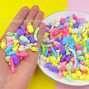 Spring Colored Fruit Shaped Acrylic Beads For Children Diy Jewelry Making Bracelet <b>Necklace</b> Accessories Mixed Colors - Product Image 4