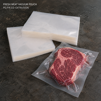 Sacs sous vide robustes en PA/PE coextrudé 7 couches, lisses et brillants, 240 microns, avec encoche de déchirement, thermoscellables, pour supermarché, vente en gros OEM, faible MOQ