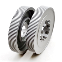 Pulley Timing Aluminium Baja Kustom HTD 3M 5M 8M T5 MXL XL untuk Mesin Pertanian Sesuai Gambar