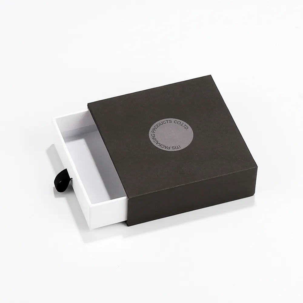 Custom printed luxury paper drawer packaging jewelry box