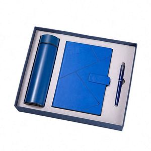 Customized Logo Premium PU Leather Notebook and Pen Gift Set With Water Bottle Business Diary A5 <b>Journal</b> Corporate Gift Box Set - Product Image 3