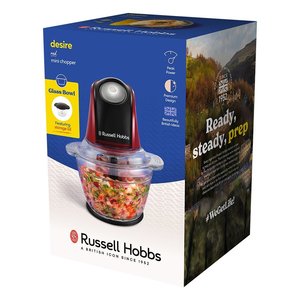 Tritatutto eléctrico 200W (500ml) DESIRE Rojo y Negro 27130 56 - Product Image 2