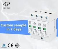 Parafoudre AC 40KA 20KA 4P 275V Basse Tension Protection Contre la Foudre Classe 2 Module de Protection Contre les Surtensions à Montage sur Rail DIN pour Système Solaire