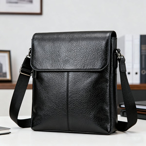 Nhà Sản Xuất Tùy Chỉnh Người Đàn Ông Của Cao Cấp Lâu Dài Chính Hãng Da Bò Da Nhỏ Crossbody Bên Chữ Thập Cơ Thể Messenger Vai Túi - Product Image 1
