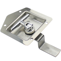SK1-0830-SN04 Serrure de panneau à levier en T en acier inoxydable, verrou de benne de camion, serrure de voiture pliable, usine chinoise