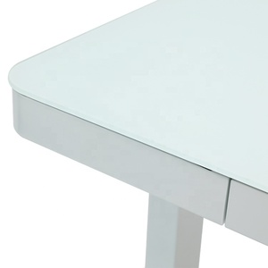 Bàn Mặt Kính 55 Inch Màu Đen Điều Chỉnh Được Chiều Cao Bàn Hình Chữ I Có Ngăn Kéo - Product Image 2