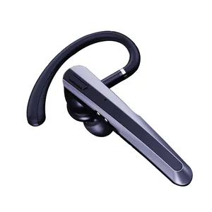 Vente en gros du nouveau casque d'affaires BT à charge sans fil N19 500mAh, écouteur à oreille unique avec micro pour appels de téléphones mobiles