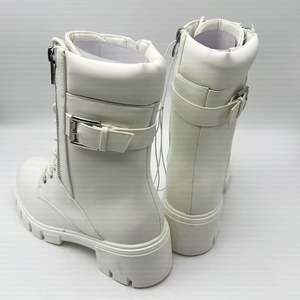 White Doc Automne et hiver Nouvelles <span class=keywords><strong>bottes</strong></span> de mollet décontractées plates et antidérapantes pour femmes - Product Image 3