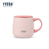 Mug à café SUS304, nouveau design, en acier inoxydable, à double paroi, mug de voyage, mug isotherme avec intérieur en céramique
