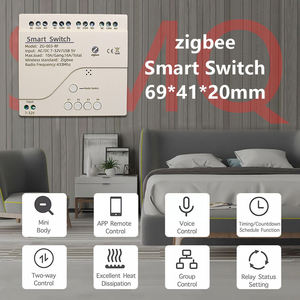 รีเลย์สวิตช์แบบล็อคตัวเอง {Manufacturer}Tuya Smart Wifi/zigbee 2CH WIFI+RF - Product Image 2