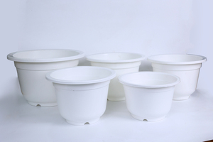 Maceta de Plástico PP Blanca con Boca Ancha y Base Estable, Maceta de Jardín al por Mayor para Plantas de Interior y Exterior 380 - Product Image 6