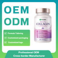 OEM ODM Capsules Multi-Collagène Complexe Collagène I-II-III-V-X Acide Hyaluronique Vitamine C Peau Cheveux Ongles Articulations Marque Privée