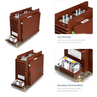 Transformateur de courant LZZBJ9-24/195W/4S CT 24kV, largeur 195mm, mesure 0.2S/0.5, protection PR/PX/TPY