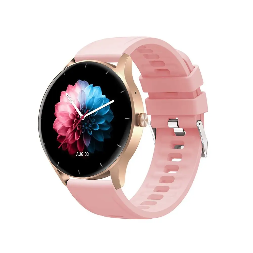 2023 trending smartwatches with calling Dafit APP ZL50 music play round smart bracelet tracker heart rate smart watch for ladies