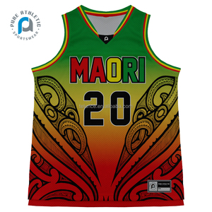 Pur nouveau Design séchage rapide <span class=keywords><strong>pas</strong></span> <span class=keywords><strong>cher</strong></span> <span class=keywords><strong>personnalisé</strong></span> Maori Kampong Sublimation imprimé maille réversible collège pratique <span class=keywords><strong>maillot</strong></span> <span class=keywords><strong>de</strong></span> <span class=keywords><strong>basket</strong></span>-ball - Product Image 4