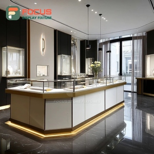 Meubles de présentation de bijoux de luxe pour la vente au détail, cadre métallique, vitrine de magasin commercial - Product Image 2