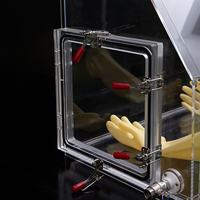 Boîte à gants en acrylique Physique Biologie Chimie Laboratoire Exigence Paillasse Transparent PMMA Acrylique Plexiglas Boîte à gants sous vide